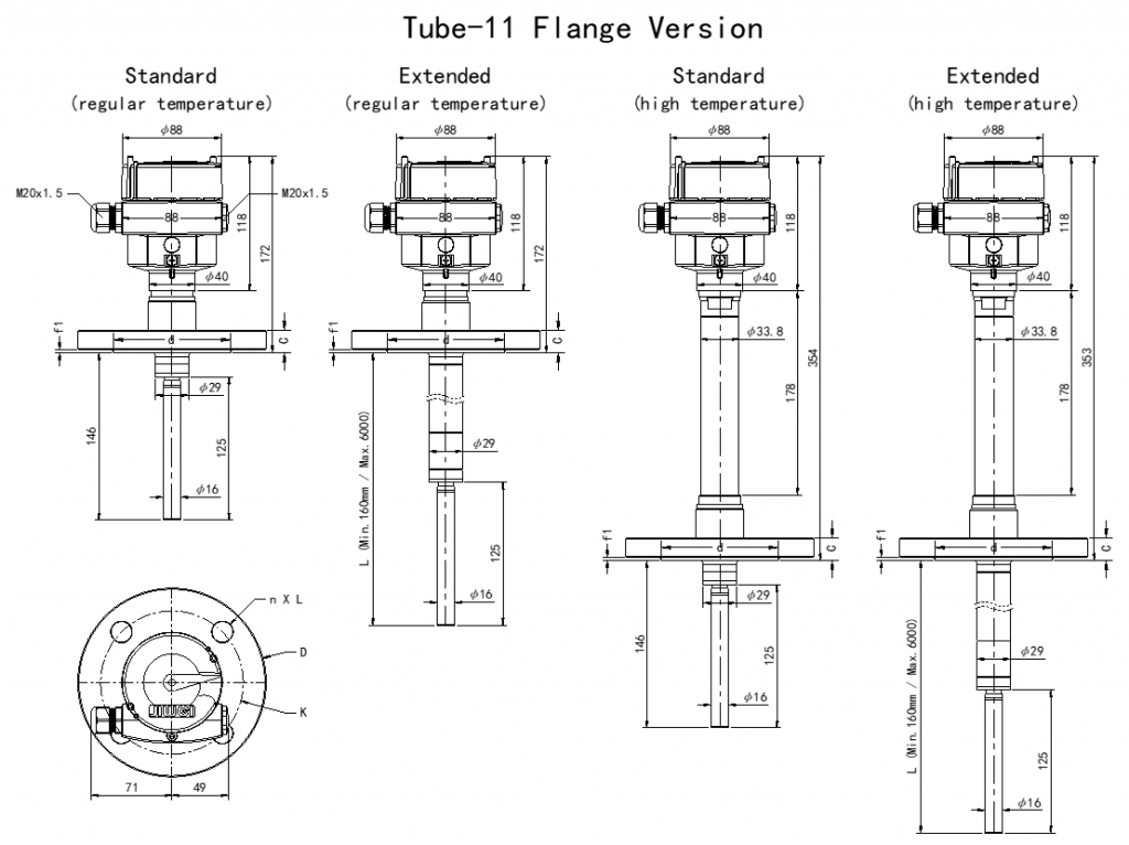 Tube-11 Interface Vibrating Rod Level Switch