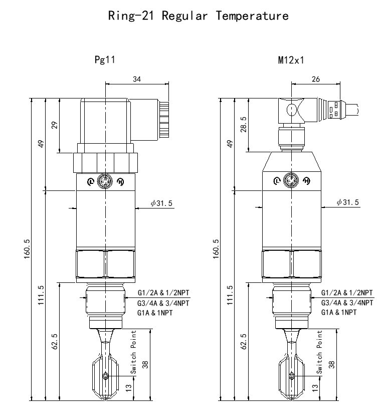 Ring-21 Compact Liquid Level Switch