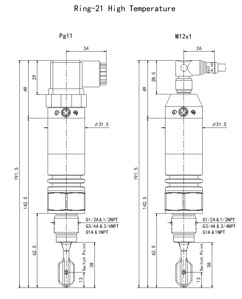 Ring-21 Compact Liquid Level Switch