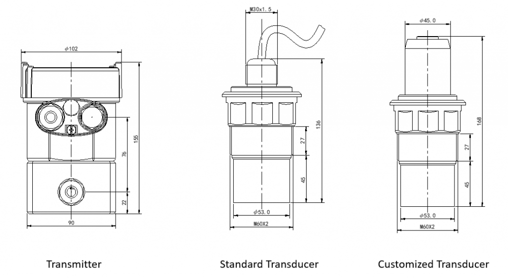 Uson-31 Ultrasonic Level Transducer